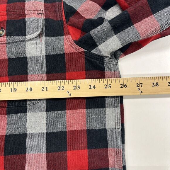 Carhartt Men’s Heavy Weight Flannel Long Sleeve Shirt XL Tall Original Fit - Picture 10 of 11